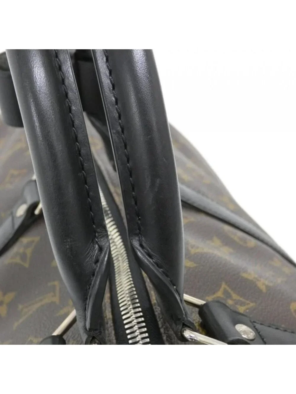 Louis Vuitton Monogram Macassar Keepall Bandouliere 55 cm Boston Bag - Picture 8 of 10